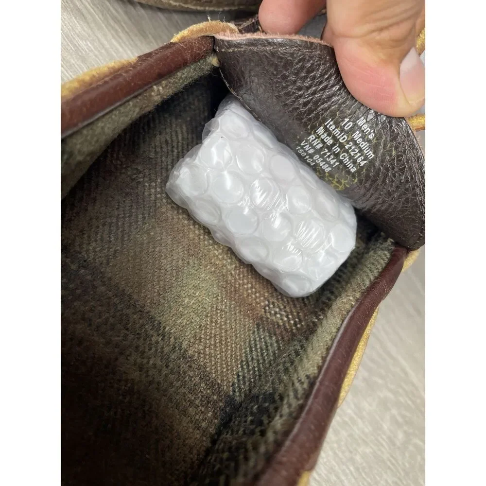 L.L. Bean Pebble Brown Leather Moccasin Slip On Loafers Shoes Men Sz 10M US/43EU - Picture 11 of 16